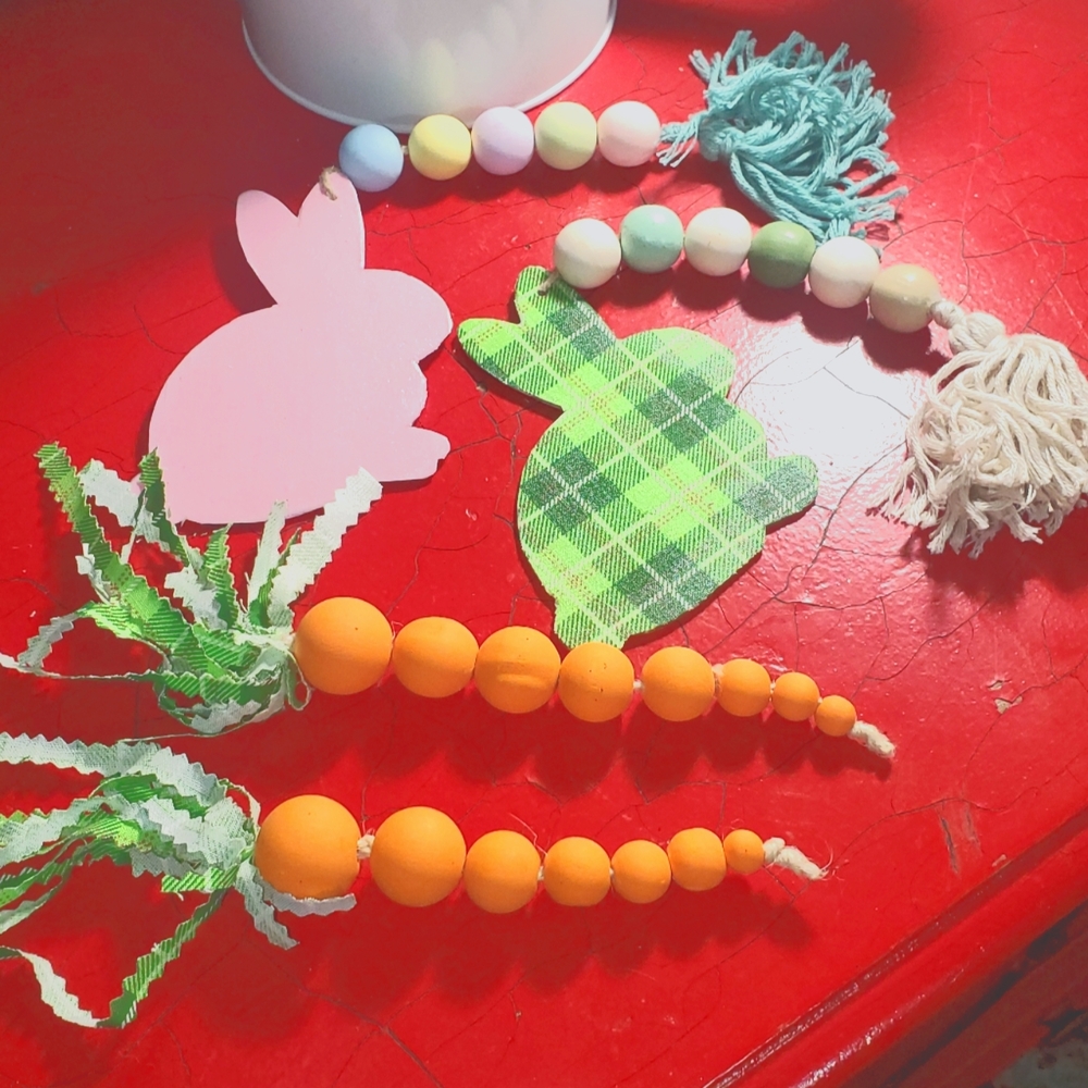 Easter rae dunn tired tray decor